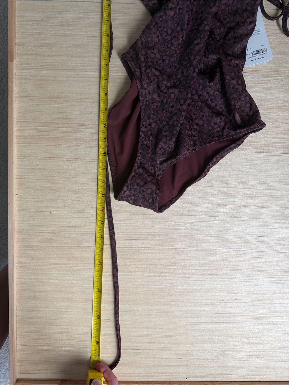 Athleta Brown Pattern One Piece Swimsuit - Picture 10 of 11